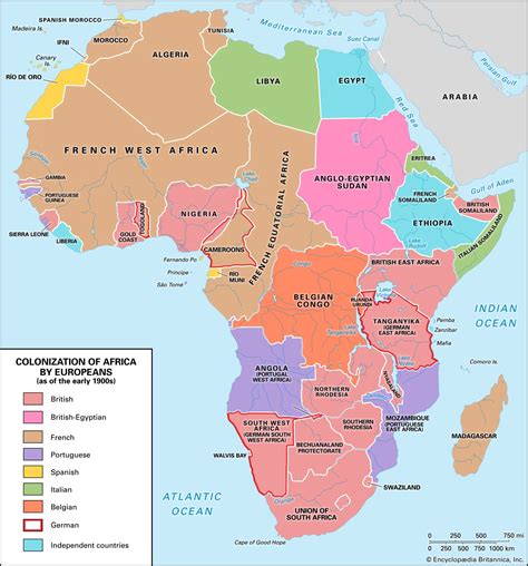 Map of Africa during Scramble for Africa
